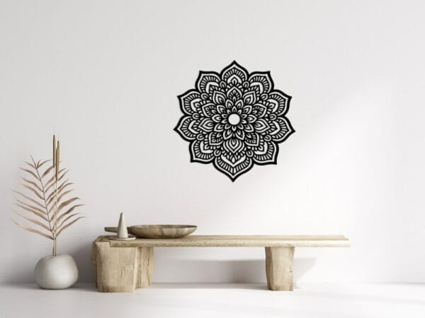Bohemian Mandala Wood Wall Art 80x80
