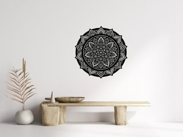 Bohemian Medallion Wood Wall Art 80x80