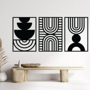 Rhythmic Arches Decor Wood Wall Art 175x80