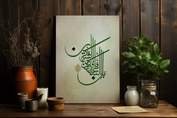 Islamic Artwork Calligraphy Printed On Canvas Wall Art