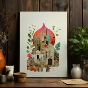 Dreamscape City Printed on canvas wall art