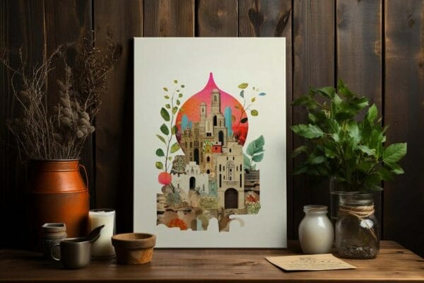 Dreamscape City Printed on canvas wall art
