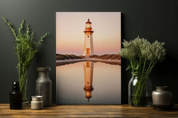 Amphitrite Point Lighthouse Printed on canvas wall art