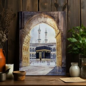 Mosque Kaaba Islamic Canvas Printed Wall Art
