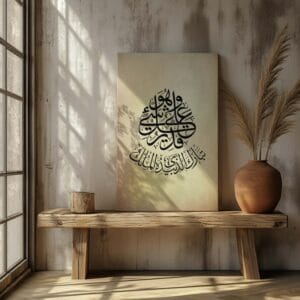 Surah Tabarak Islamic Canvas Printed