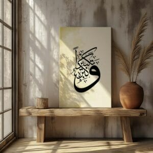 Calligraphy Islamic Printed On Canvas Wall Art