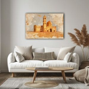 Mosque painting Canvas Wall Art Printed