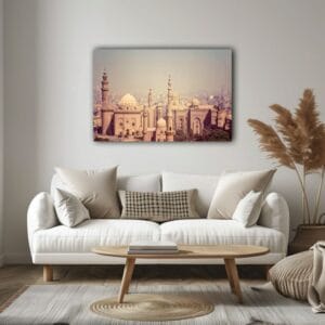 The Mosque Madrasa of Sultan Hassan Canvas Wall Art Printed