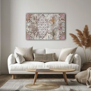 Tiles Provide Pleasing Texture Architectural Canvas Wall Art Printed